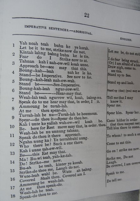 Dialect: Threlkeld c1827, Imperative sentences p22